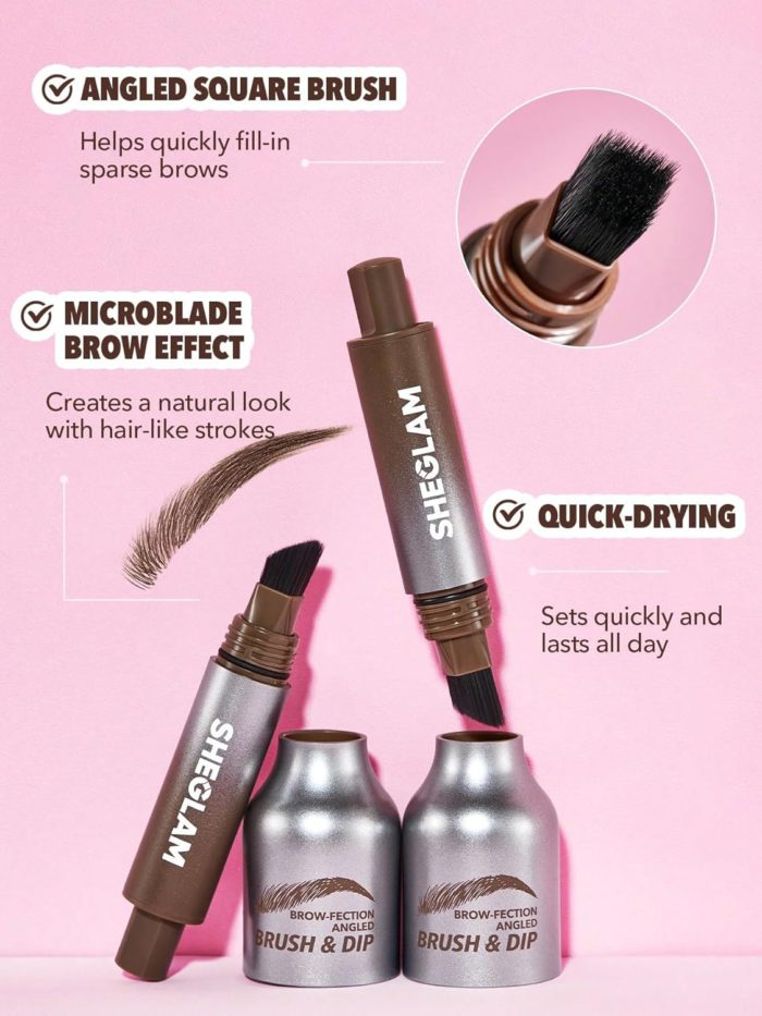 71NBNgVzThL._AC_SL1500_ Sheglam - Brow-Fection Angled Brush & Dip - Image 1
