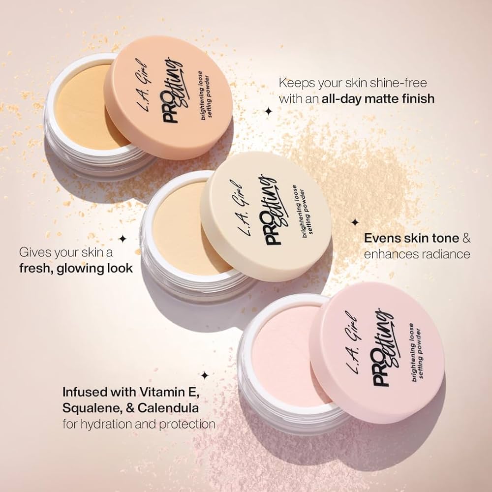 998bafe1d57a416fcbdd L.a Girl - Pro Setting Brightening Loose Setting Powder - Image 1