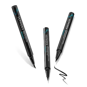Sephora - Hot Line Brush Tip Waterproof Liquid Eyeliner - 01 Black