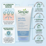 Simple - Water Boost 9% Hydration Powered Micellar Gel Wash - 150ml