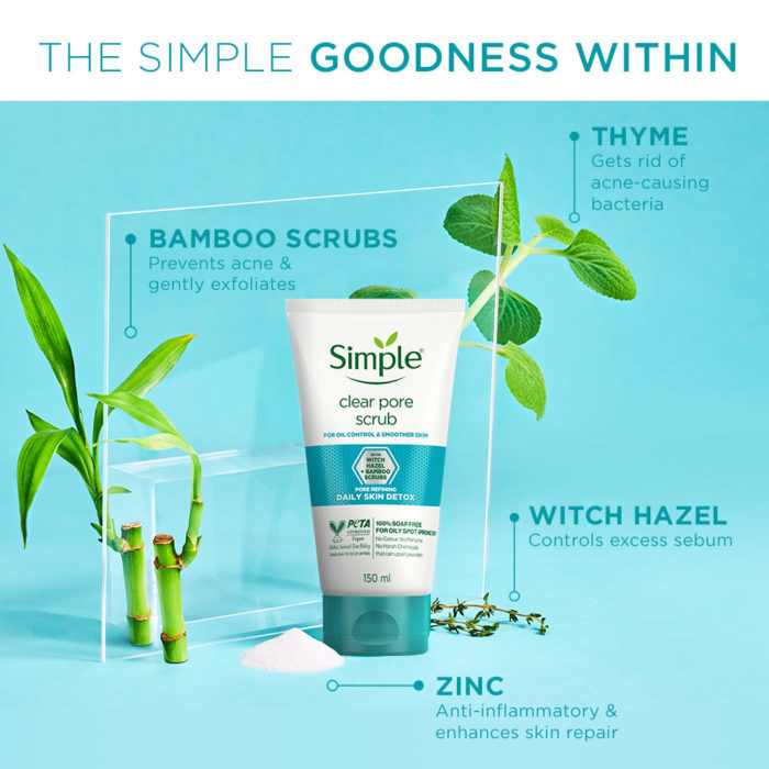 Simple - Clear Pore Facial Scrub - 150ml - 150ml Simple - Clear Pore Facial Scrub - 150ml - Image 1