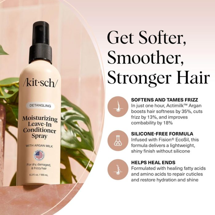 Kitsch - Moisturizing Argan Milk Leave-In Conditioner - 201ml - 201ml Kitsch - Moisturizing Argan Milk Leave-In Conditioner - 201ml - Image 1