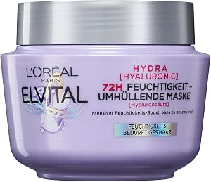 Loreal Paris - Elvive Hydra Hyaluronic Moisture Wrapping Mask For Dehydrated Hair - 300ml - 300ml Loreal Paris - Elvive Hydra Hyaluronic Moisture Wrapping Mask For Dehydrated Hair - 300ml - Image 1
