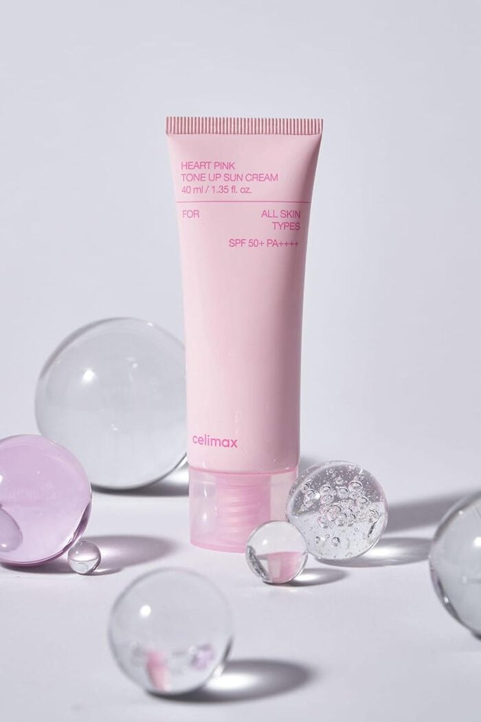 Celimax - Heart Pink Tone Up Sun Cream - 40ml - 40ml Celimax - Heart Pink Tone Up Sun Cream - 40ml - Image 1